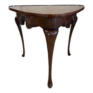 Inlaid Wood End Table Lamp Table For Sale