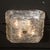 This elegant Mid-Century Murano Hand-Blown Textural Clear Glass Flush Mount Chandelier by Venini originated in Italy,...