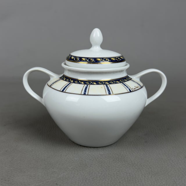 Porcelain Tea Set for Twelve People from Pierre Cardin, 1990s, Set of 26 For Sale - Image 9 of 11