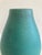 Ceramic Mid Century Matte Turquoise Glazed Ceramic Vase For Sale - Image 7 of 8