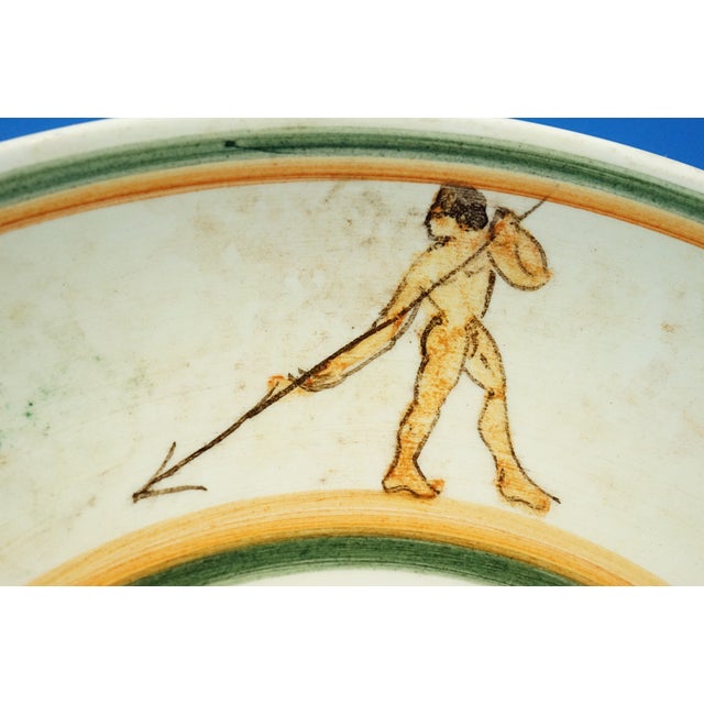 Antique Italian Glazed Ceramic Plate, 1890s For Sale - Image 12 of 16