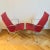 Set of two leather chairs designed in 1958 by Charles and Ray Eames for Vitra (model EA 116 aluminium chair). High back,...