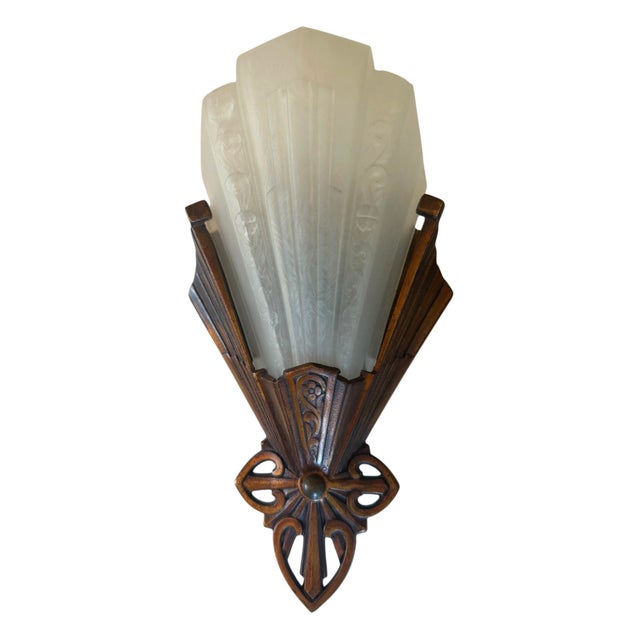 1930s Antique Pair of Verdin Company Art Deco Wall Sconces For Sale - Image 5 of 7
