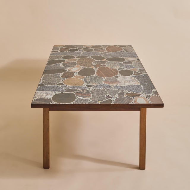 Norwegian Stone Top Coffee Table by Erling Viksjø for Conglo Designs, 1960s For Sale - Image 4 of 11