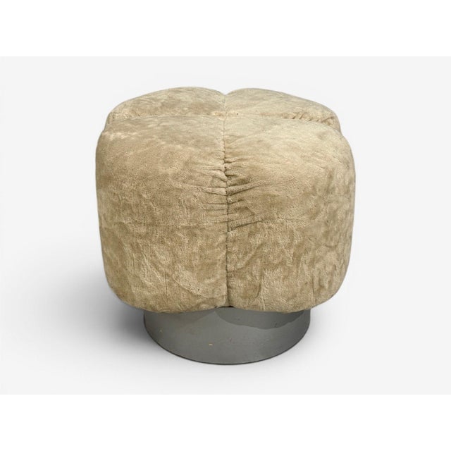 Italian Modern, Ottomans, Fabric, Painted Wood, Italy, 1930s For Sale In New York - Image 6 of 13
