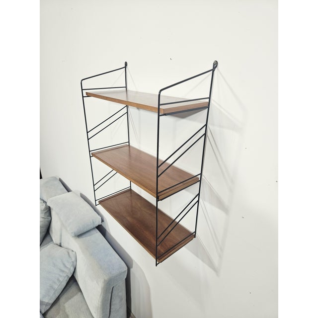 Wood Mid-Century Modern Wall Shelf by Kajsa & Nils Nisse Strinning, 1960s For Sale - Image 7 of 14