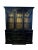 Mid 20th Century Vintage Black Lacquered Chinoiserie Bubble Glass Display Cabinet by Jasper Cabinet Company For Sale - Image 12 of 12