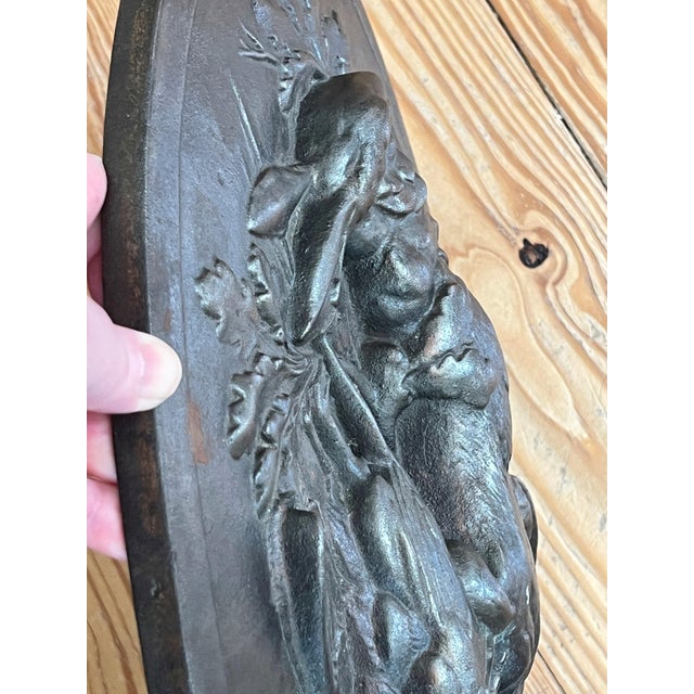 Metal Stunning Black Forest French Cast Iron Hunt Trophy Plaque 17 1/4" X 12 3/4" For Sale - Image 7 of 9