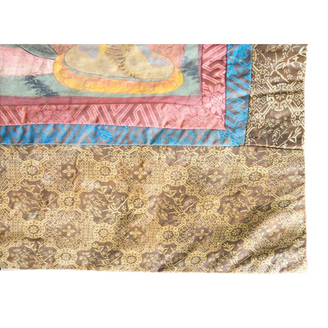 Late 19th Century Tibetan Thangka Depicting Sitatapattra For Sale In Chicago - Image 6 of 10