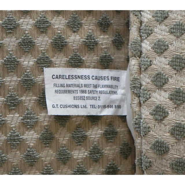 Vintage Duresta Duck Scatter Cushions in Cream and Sage, Set of 2 For Sale - Image 10 of 14