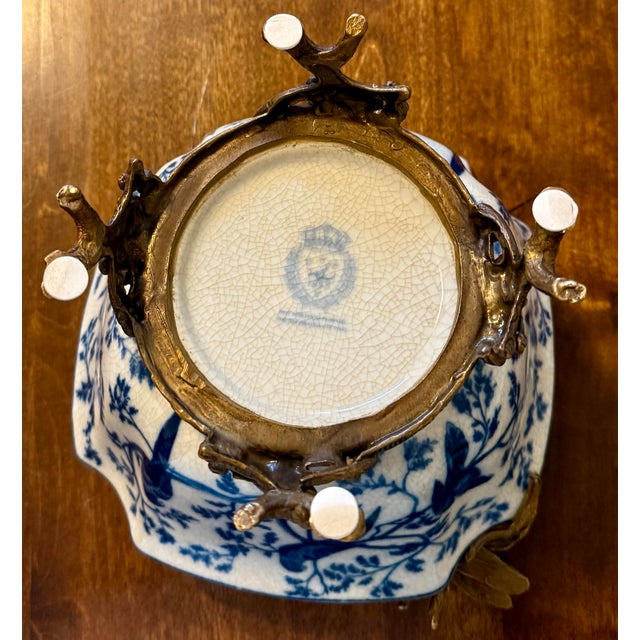 Metal Royal Copenhagen Dragonfly Ormolu Bowl For Sale - Image 7 of 12