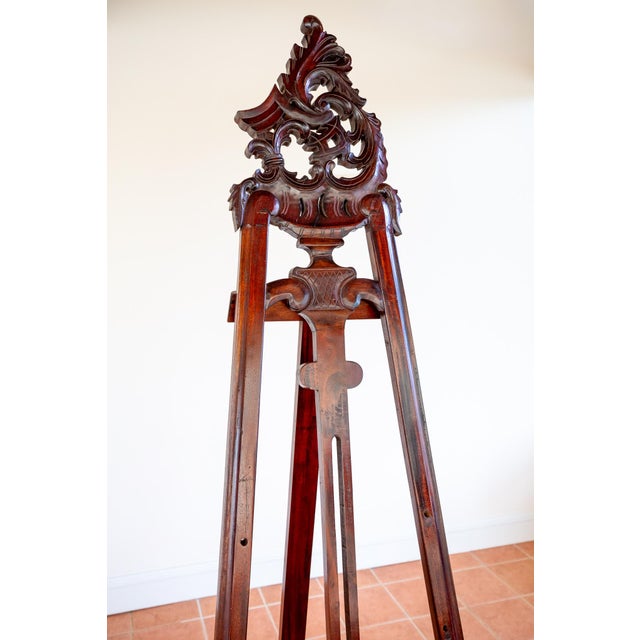 Vintage Easel in Mahogany, 1920s For Sale - Image 4 of 18