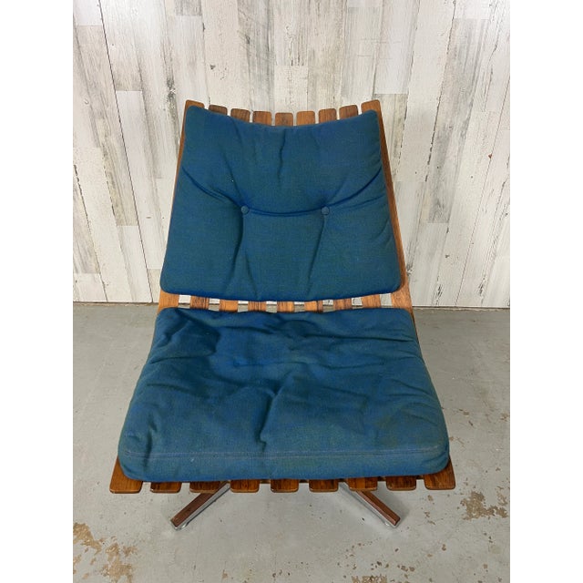 Mid 20th Century Rosewood Swivel Lounge Chair Attributed to Hans Brattrud for Georg Eknes For Sale - Image 10 of 13