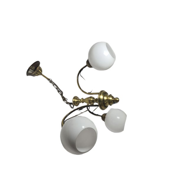 Vintage Art Nouveau Chandelier, Poland, 1970s For Sale - Image 12 of 15