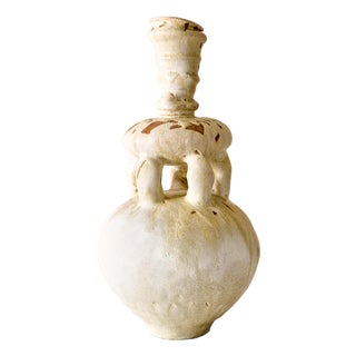 Handmade Mediterranean "Fig Vase 8" Glazed Stoneware by Canoa Lab for TRNK From Deriva Y Trampa Series For Sale