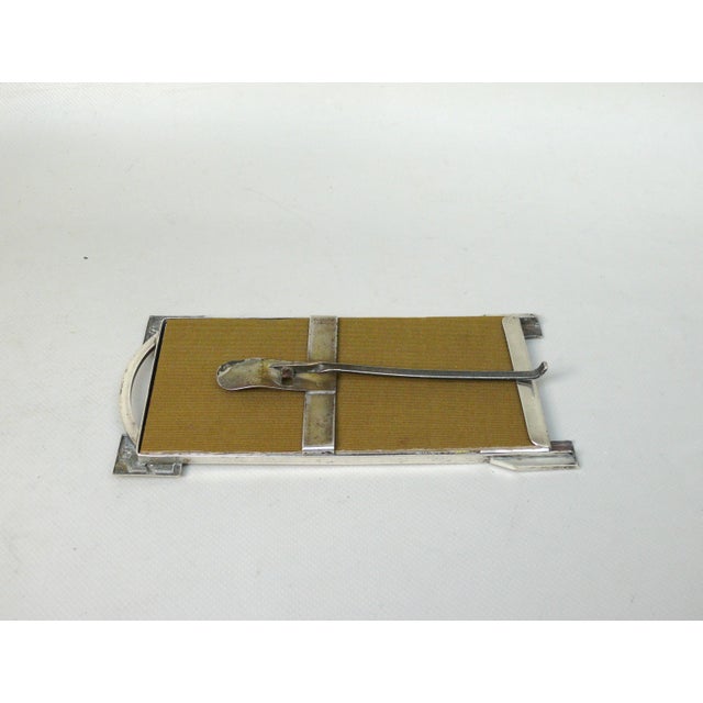 Art Nouveau Silver-Plated Picture Frame, 1890s For Sale - Image 11 of 12
