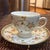 Wedgwood Oberon Teacup with Crewel Style Floral Garlands.