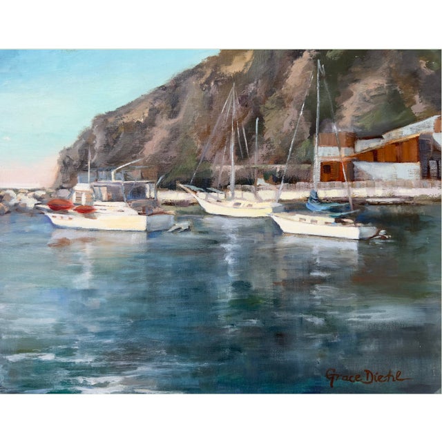 Baby Beach, Dana Point Coastal Oil Painting For Sale