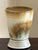 A gorgeous mid- to late-20th century stoneware studio pottery vase. This lovely wide mouth vase features abstract designs...