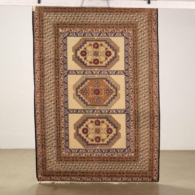 Brown Shirvan Rug in Wool For Sale - Image 8 of 8