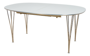 Mid-Century Modern Extendable Ellipse B612 Dining Table by Piet Hein & Bruno Mathsson for Fritz Hansen, 1960s