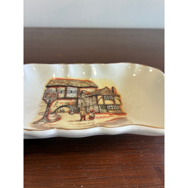 Vintage Sandland Ware "The Jolly Drover" English Pub Scene Soap Dish For Sale - Image 11 of 13