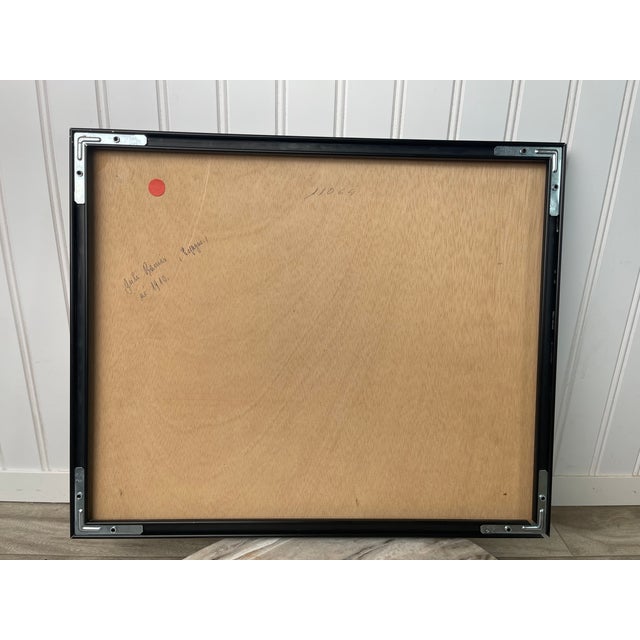 Original Juli Ramis Mixed Media Abstract Landscape, 1950s Spanish Modernist Painting, School of Paris Art, Framed Mallorcan Wall Art For Sale In Boise - Image 6 of 7