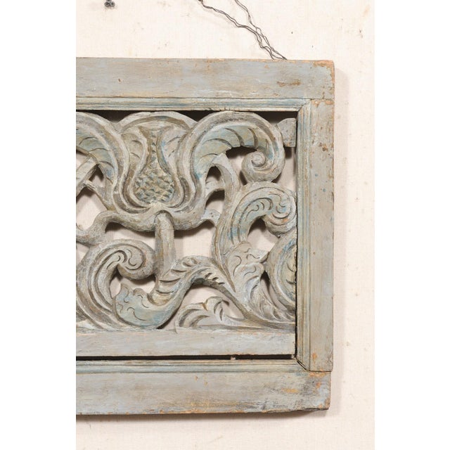 Early 20th Century Spanish Pierce-Carved Antique Wall Panel For Sale - Image 5 of 9