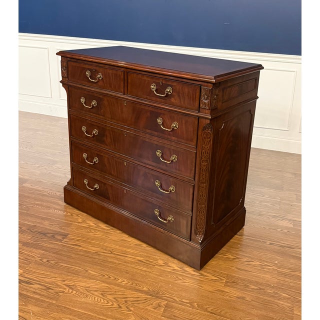 Traditional Mahogany Lateral File Cabinet by Leighton Hall - Showroom Sample For Sale - Image 10 of 15