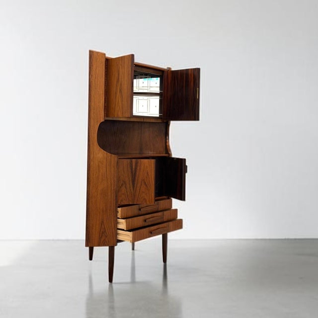 Danish Rosewood Corner Cabinet, 1960s For Sale - Image 5 of 12