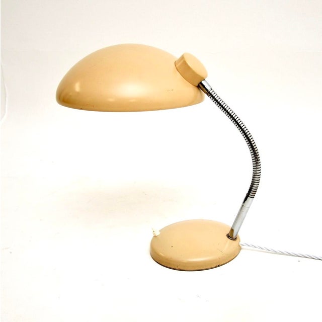 A stylish and very well made vintage Bauhaus design desk lamp. This was made in Germany, it dates from around the 1950’s....