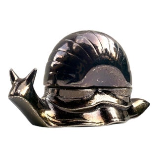 Silverplated Snail Salt Cellar For Sale