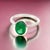 Natural Solitaire Emerald Ring Size 6.5 14k White Gold 2.5 Cts Certified For Sale - Image 9 of 14