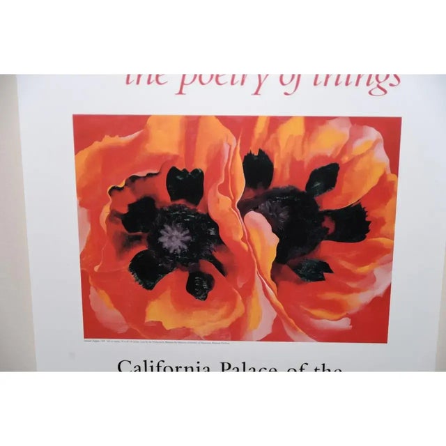 2000 - 2009 Georgia O'Keeffe "The Poetry of Things" Exhibition Poster San Francisco c.2000 For Sale - Image 5 of 9