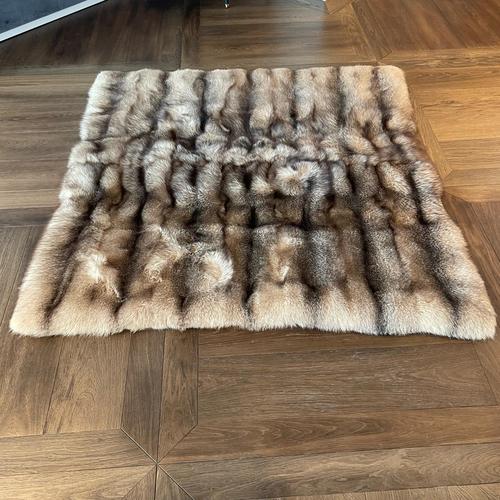 Handcrafted Fox Fur Throw by J.M. Barnardo, 2012 For Sale - Image 4 of 9