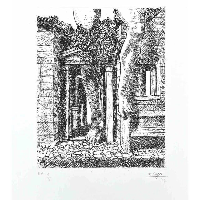 Antoine Mayo, The Growing Feet, 1977, Etching For Sale