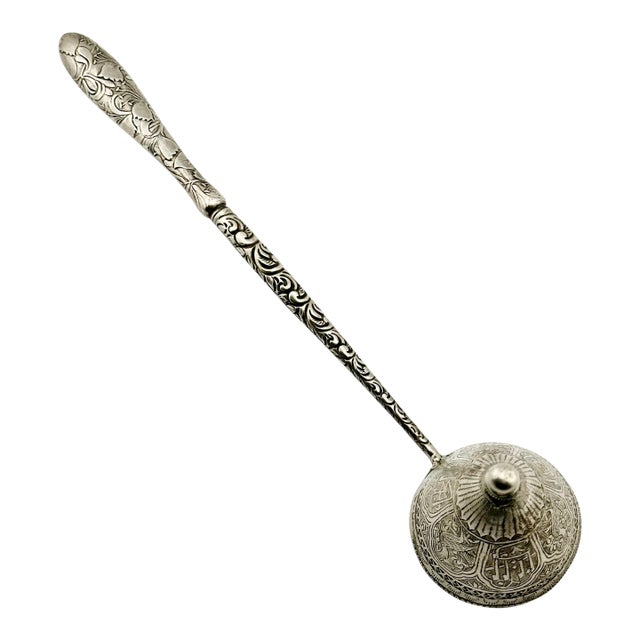 Interesting Hand Made Repurposed Antique Sterling Items Created Candle Snuffer - One of a Kind For Sale