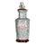Vintage Chinese Style Raised Floral Pattern Porcelain Table Lamp For Sale