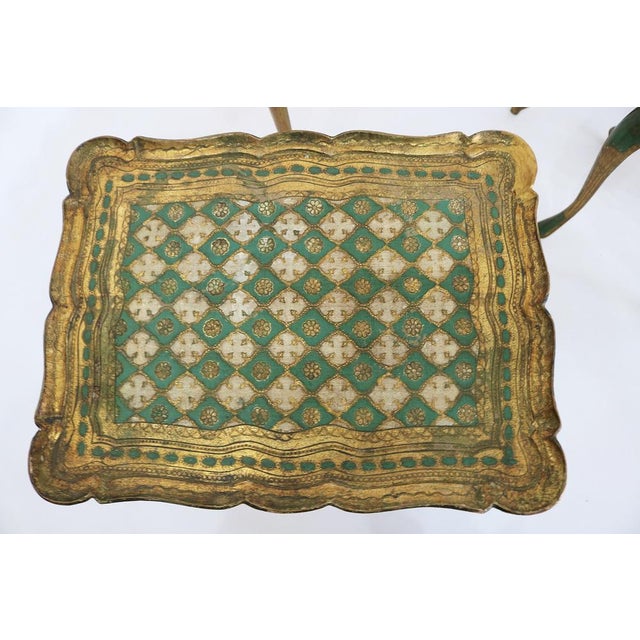 Vintage Italian Florentine Nesting Tables in Gilded Wood, 1960s, Set of 3 For Sale - Image 9 of 14