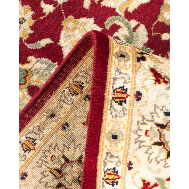 Mogul, One-of-a-Kind Hand-Knotted Area Rug - Red, 4' 2" x 6' 1" For Sale In New York - Image 6 of 8