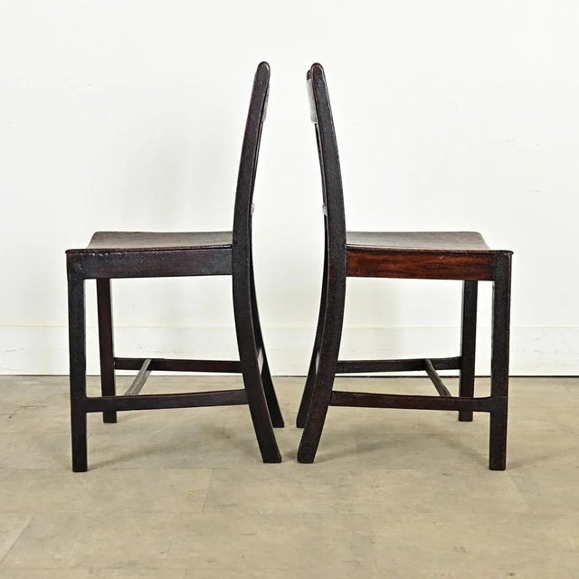 English 18th Century Pair of Georgian Side Chairs For Sale - Image 4 of 12
