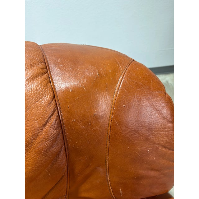 European Leather & Oak Sofa Set For Sale In Tampa - Image 6 of 18