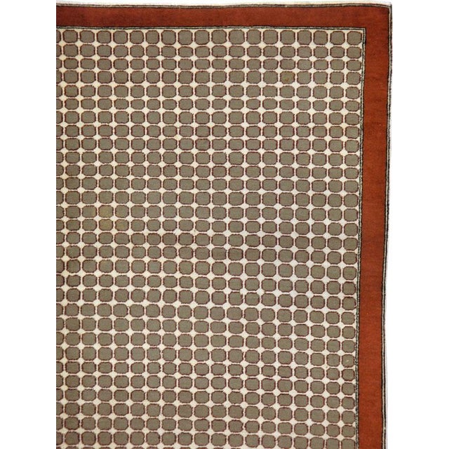 Art Deco Galerie Shabab Collection Mid-20th Century Mid-20th Century Turkish Sivas Deco Rug For Sale - Image 3 of 10