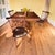 1930s Tiger Oak/Quarter Sawn Table With Color Matched Ethan Allen (Old Tavern) Fiddleback Windsor Chairs - All High End Handcrafted Furnitire For Sale - Image 11 of 12