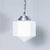 Mouth-Blown Opaline Glass Plumb Bob Pendant Lamp For Sale - Image 5 of 9