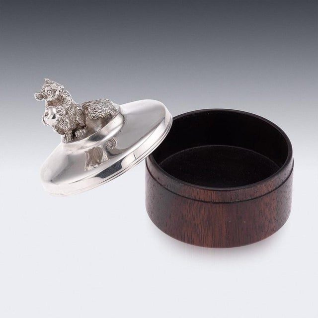 Vintage 20th Century English Silver Trinket Boxes from Brian Fuller, 1989, Set of 2 For Sale - Image 10 of 13
