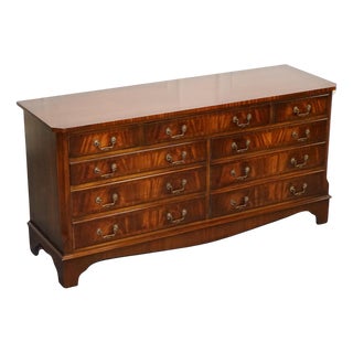 Vintage Bevan Funnel Hardwood Sideboard Bank of Drawers For Sale