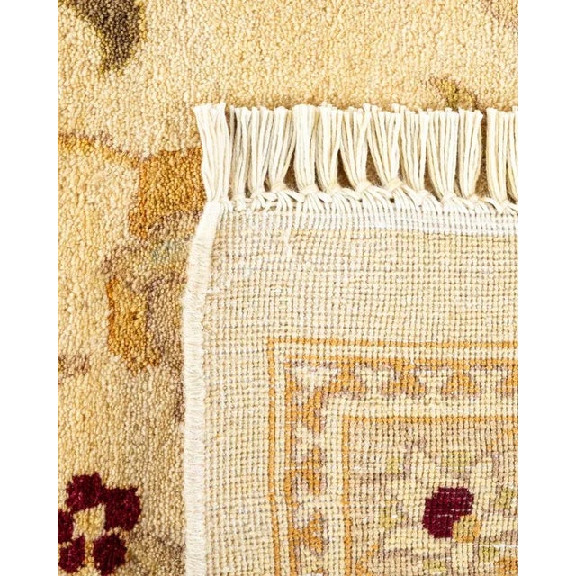 2000 - 2009 Mogul, One-of-a-Kind Hand-Knotted Area Rug in Ivory, 9' 1" x 11' 8" For Sale - Image 5 of 8