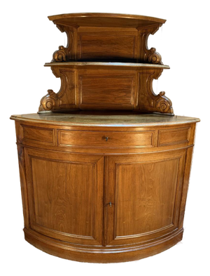 Louis Philippe Corner Cabinet in Solid Wood