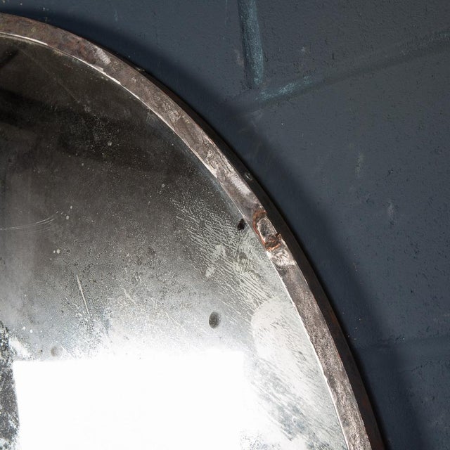 20th Century Large Convex Railway Mirror, Czechoslovakia, 1950s For Sale - Image 6 of 18